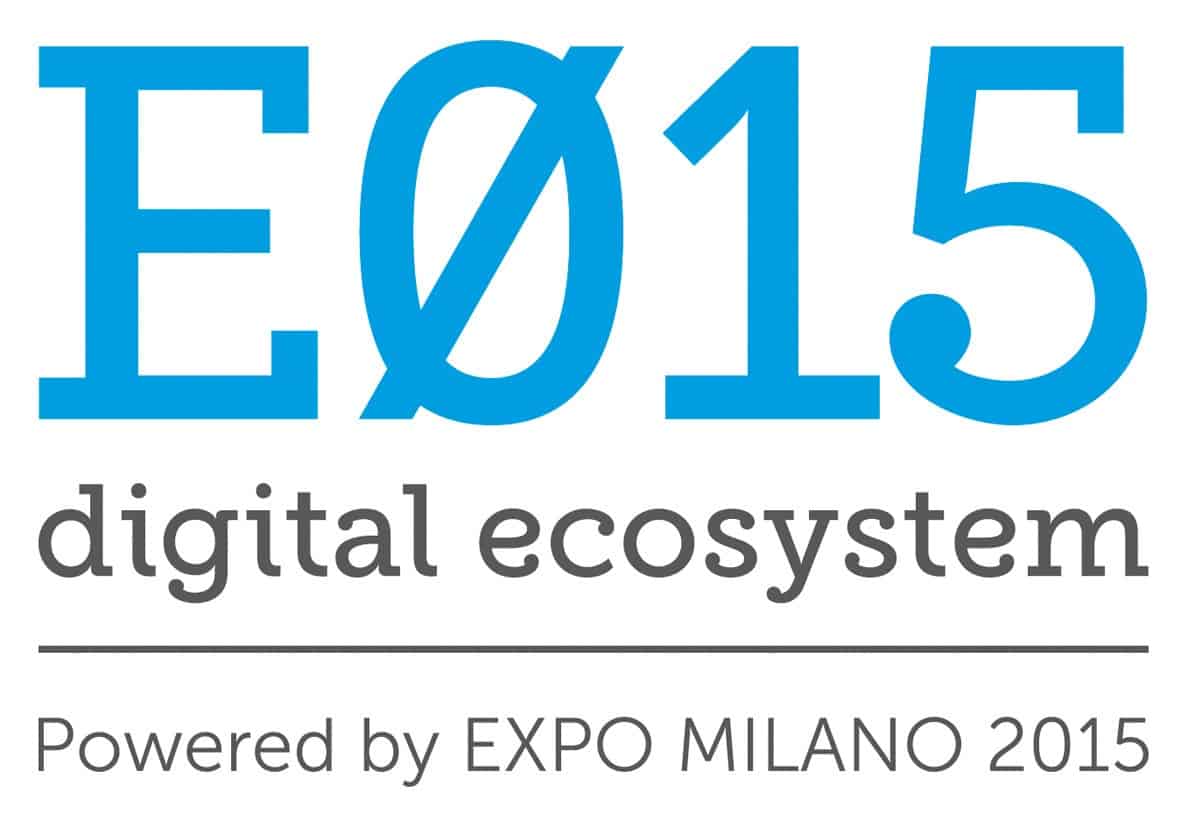 Il logo ufficiale dell’iniziativa E015 digital ecosystem mostrato all’interno delle applicazioni dell’ecosistema