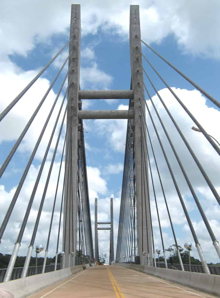 La struttura del ponte completato