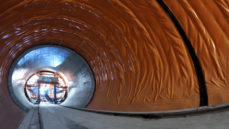 Il tunnel di base della stazione di Farringdon