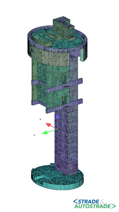 Numerical model of the Seine shaft