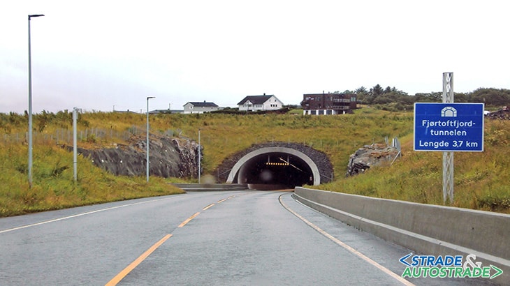 Il portale settentrionale del Fjørtoftfjord tunnel